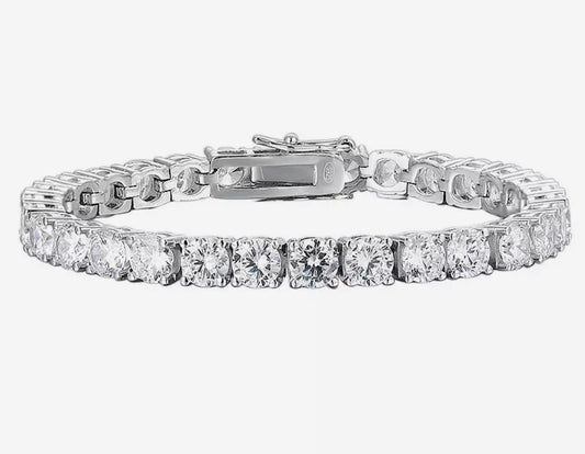 5mm all moissanite unisex tennis bracelet