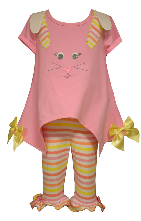 Bonnie Jean Girls Easter Bunny 2pcs set outfit 12M 18M 24M 5 Youth